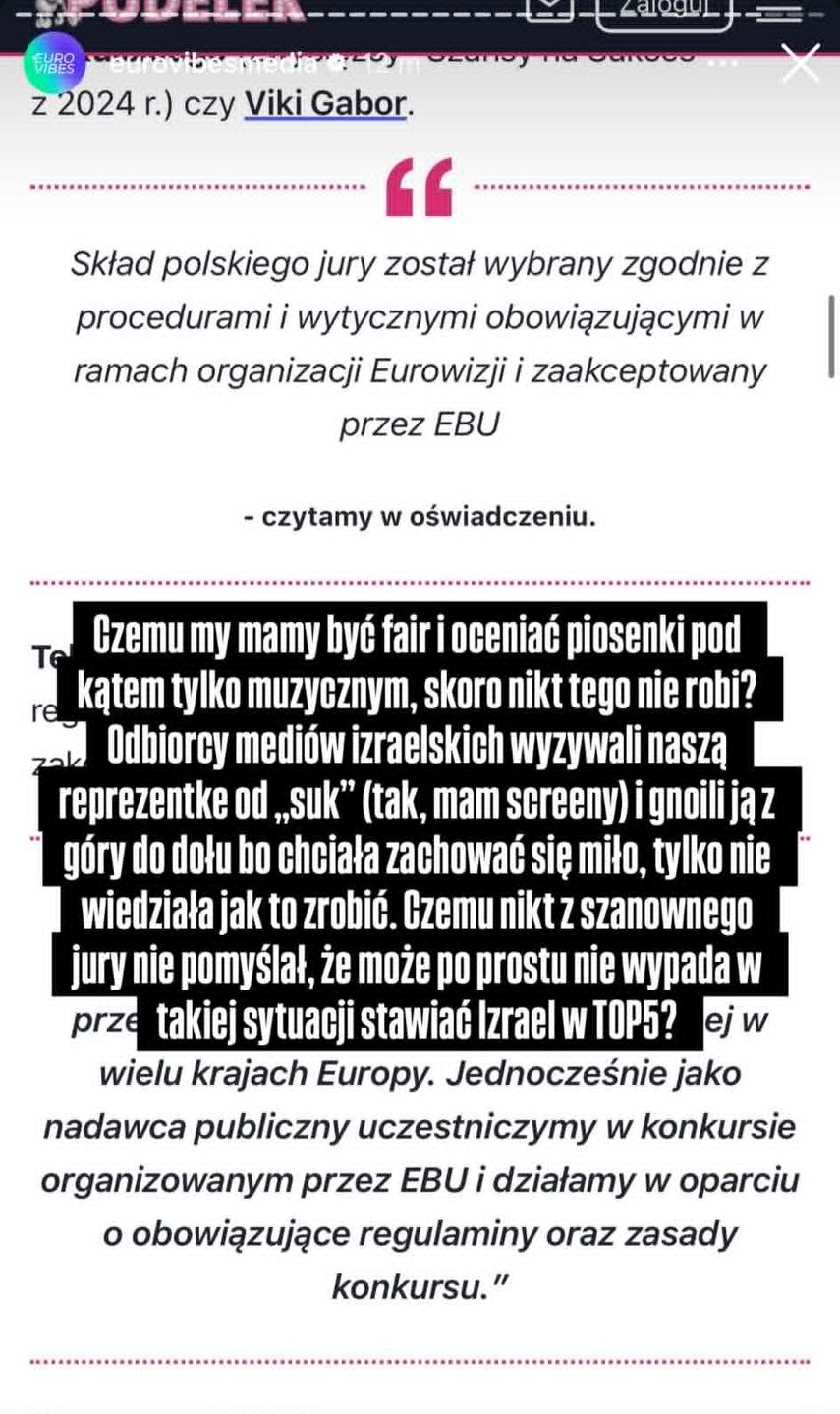 Maria Baładżanow o decyzji polskiego jury