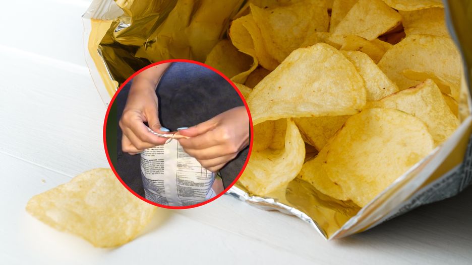 Prosty trik na zamknięcie paczki chipsów 