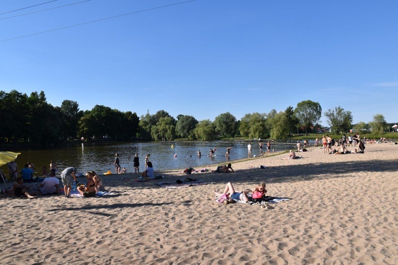 Kąpielisko w Brzezinach, zdjęcia archiwalne