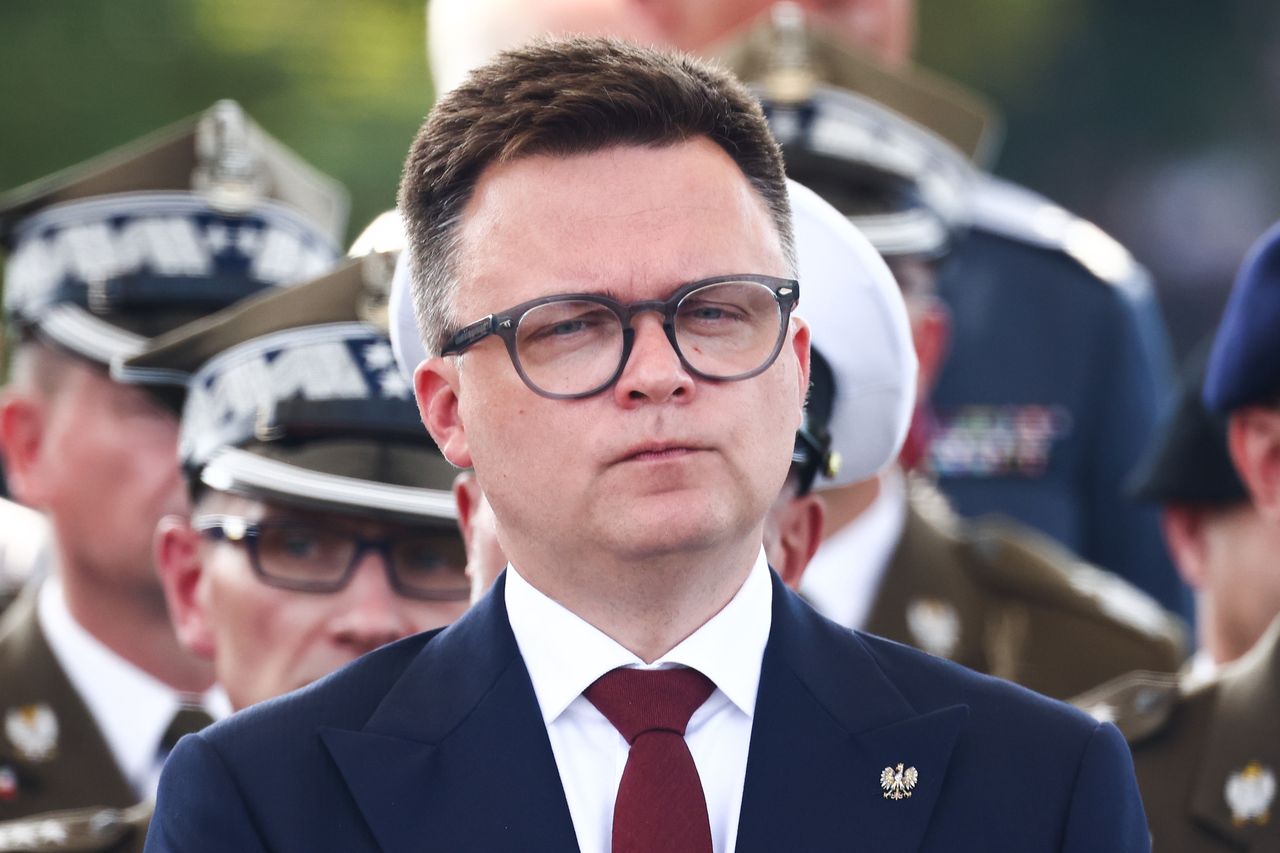 Starcie na konferencji. Hołownia oburzony: "był pan wtedy z nami?"