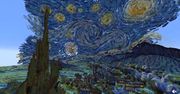 Van Gogh i Minecraft. Gwiaździsta Noc wygląda tu przecudownie