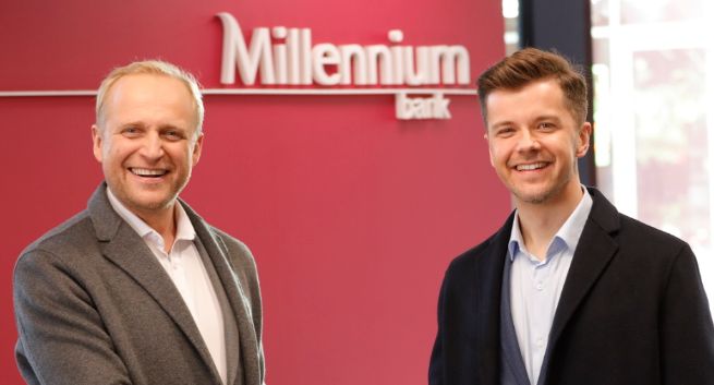 Radosław Kotarski i Piotr Adamczyk zareklamują fuzję eurobanku z Bankiem Millennium