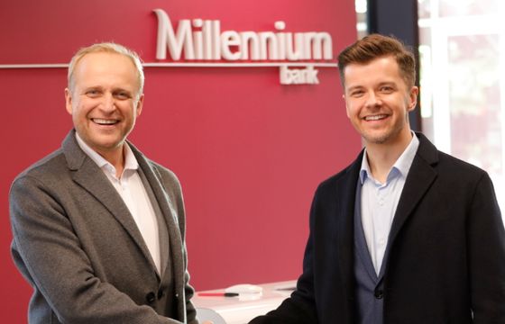 Radosław Kotarski i Piotr Adamczyk zareklamują fuzję eurobanku z Bankiem Millennium