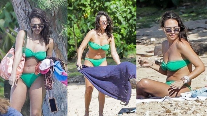 42-letnia Jessica Alba relaksuje się z trójką dzieci na hawajskiej plaży