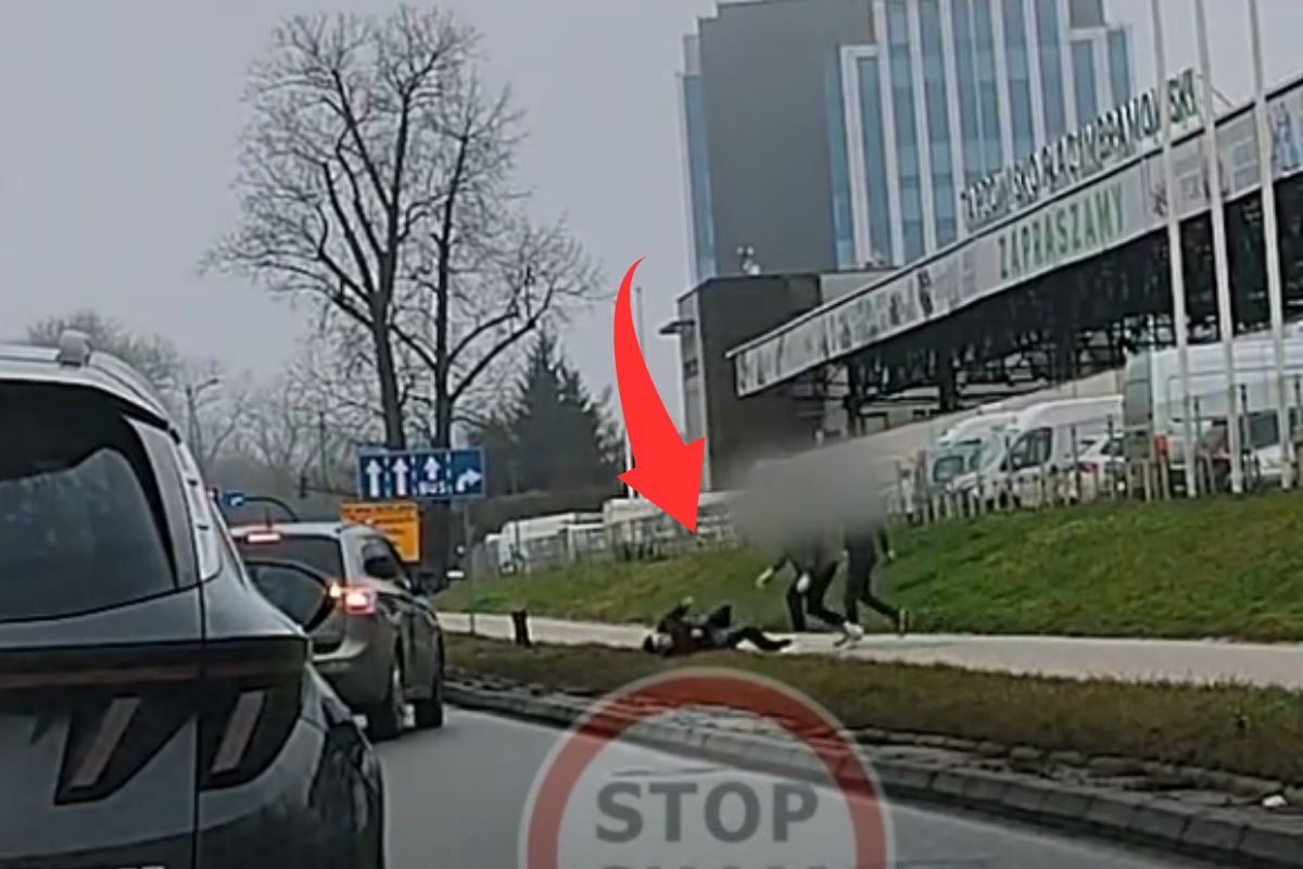 Pokazali nagranie z Krakowa. "Trzy razy próbował uciekać"