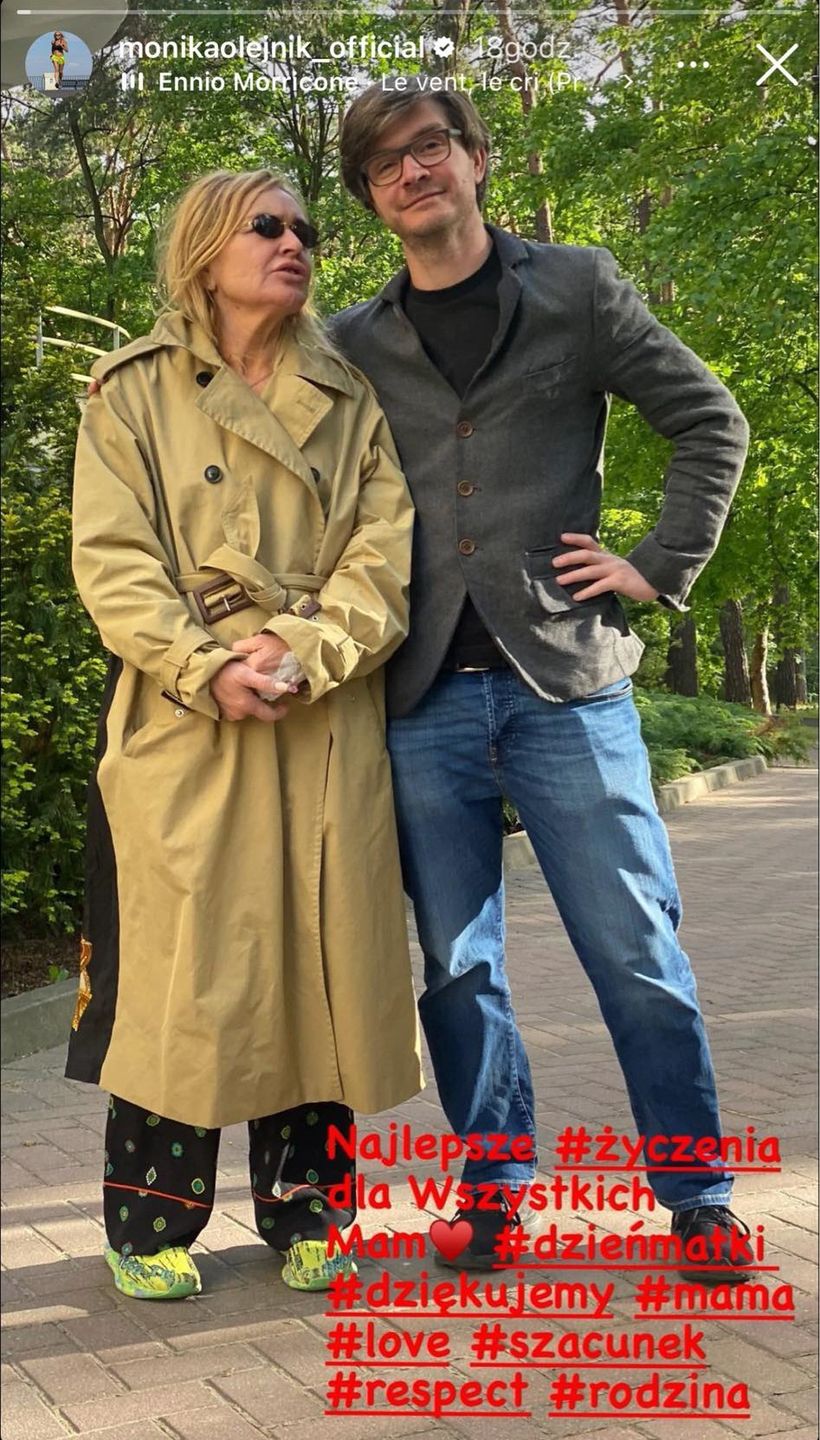 Monika Olejnik z synem