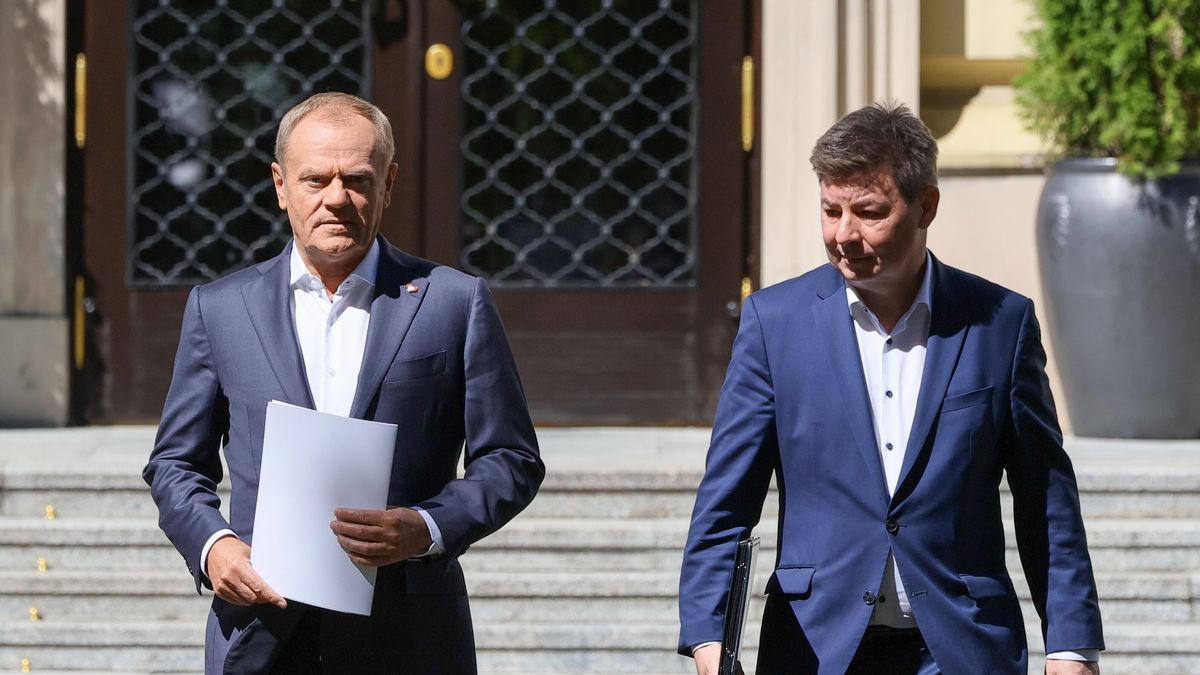 Premier Donald Tusk i Jan Grabiec
