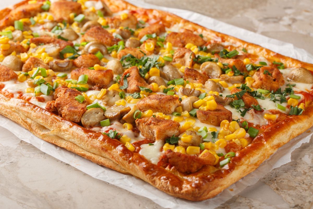 Pizza na cieście francuskim