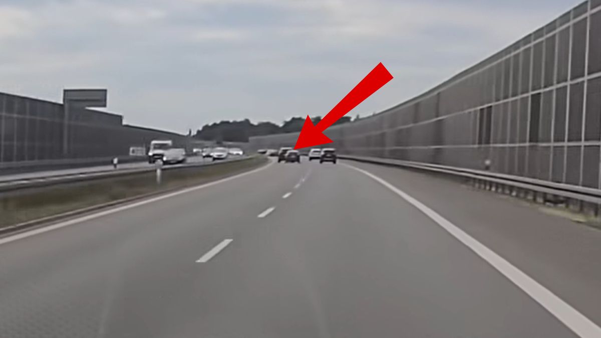 Wypadek na autostradzie A4.