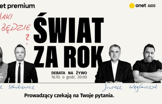 Pierwsza debata w Onecie z udziałem publiczności