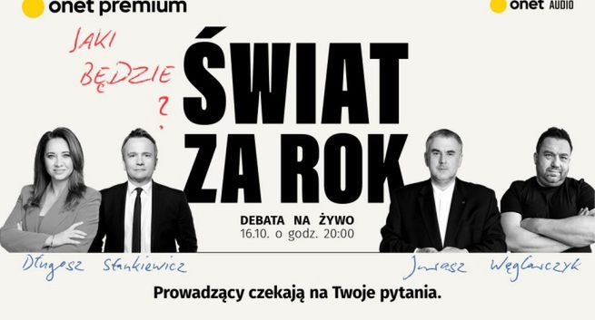 Pierwsza debata w Onecie z udziałem publiczności