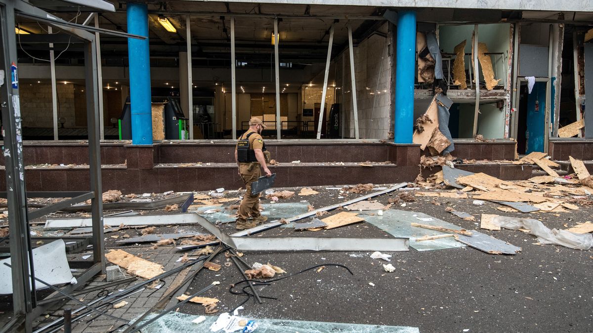 Zniszczenia po rosyjskim ataku