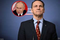 Sikorski ostro o Putinie. "Wyrzutek i zbrodniarz wojenny"