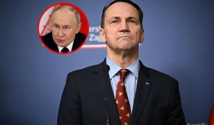 Sikorski ostro o Putinie. "Wyrzutek i zbrodniarz wojenny"