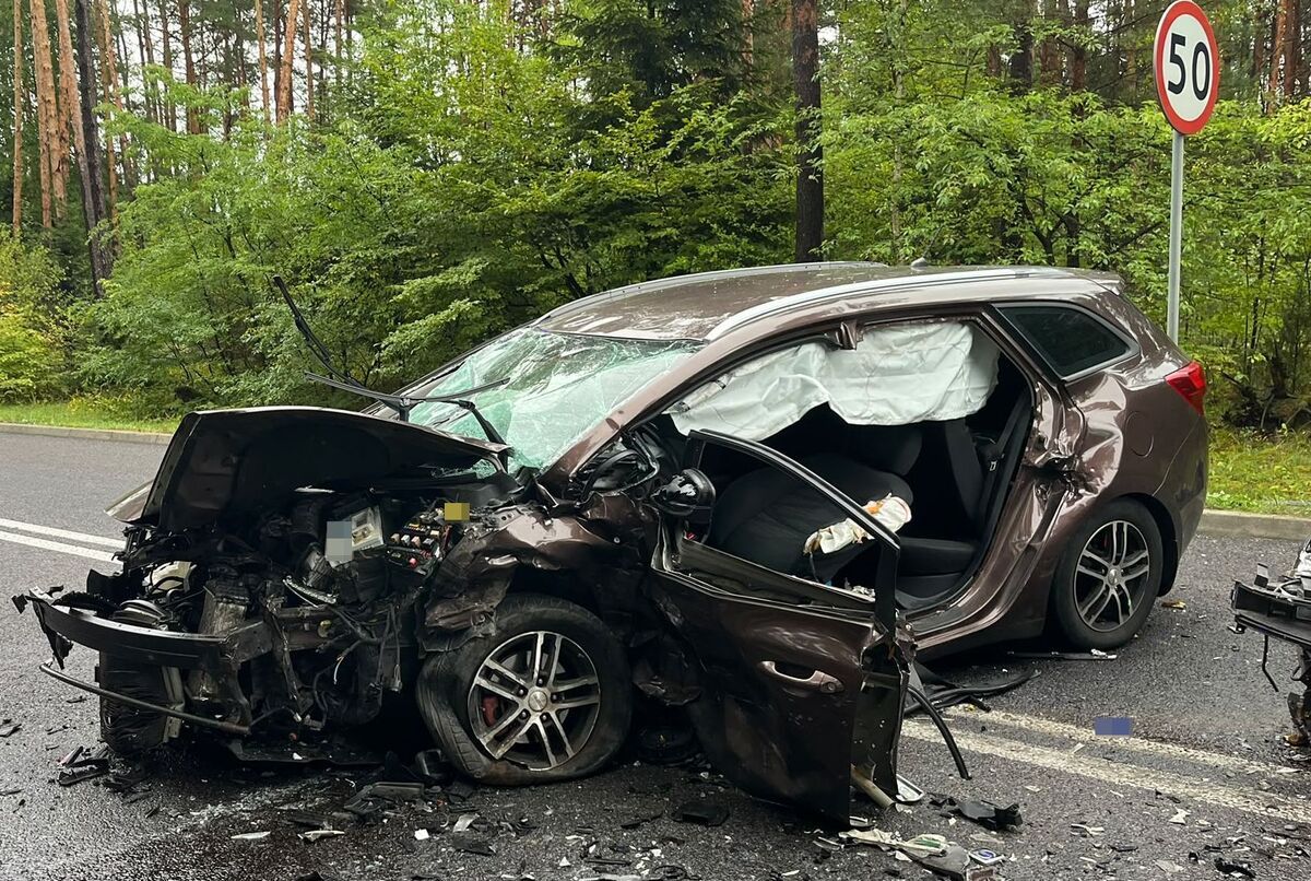 Poważny wypadek pod Biłgorajem
