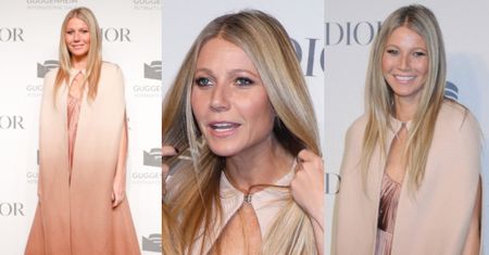 Beżowa Gwyneth Paltrow nawiedza imprezę Diora
