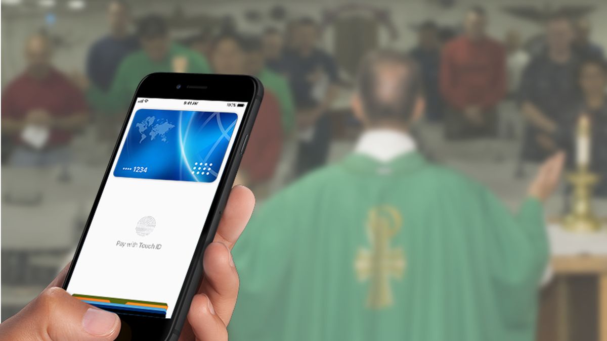 Witaj w XXI wieku. Na tacę w kościele dasz... smartfonem 1