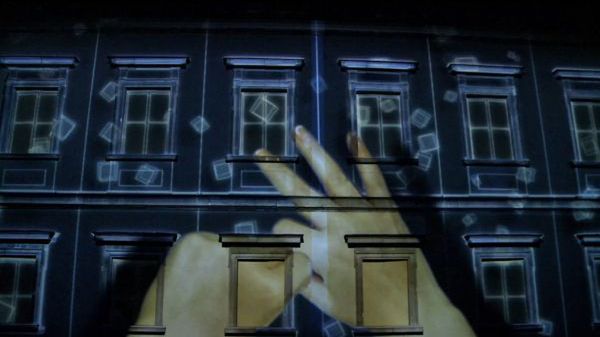 Warszawski 3D mapping Tomka Bagińskiego 1