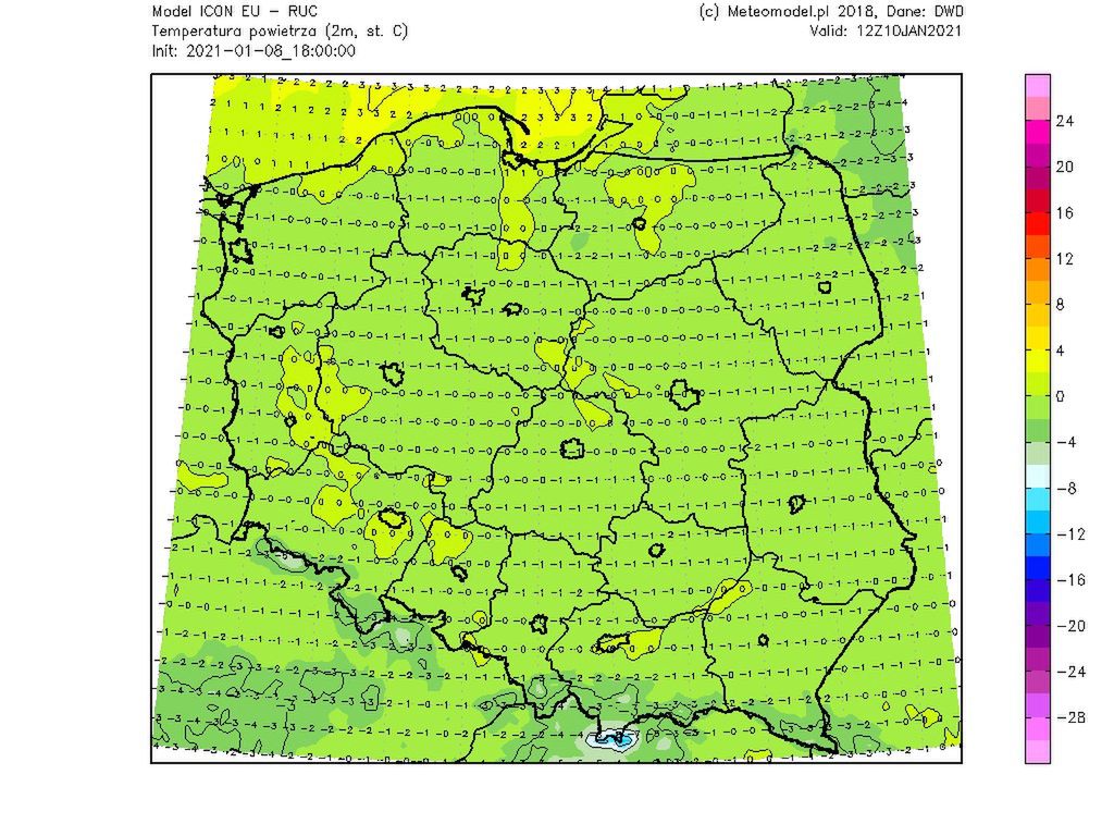 Pogoda na niedzielę. Przed nami wzrost ciśnienia i zanik opadów śniegu