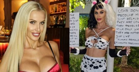 Przebrana za KROWĘ Aneta Glam pikietuje na ulicach Miami: "Niezapomniany moment w moim życiu" (FOTO)