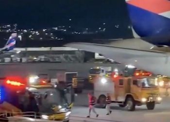 Lot grozy. Pożar na lotnisku w Brazylii