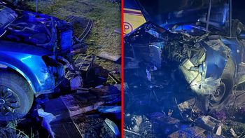 Staranował ogrodzenie. I uciekł pieszo. We wraku zostawił pasażera