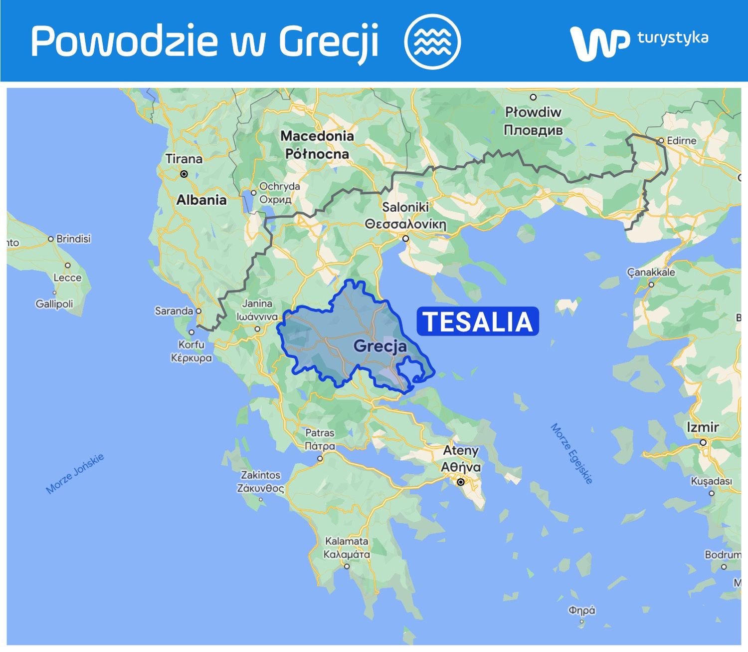 Tesalia to region najbardziej dotknięty powodziami