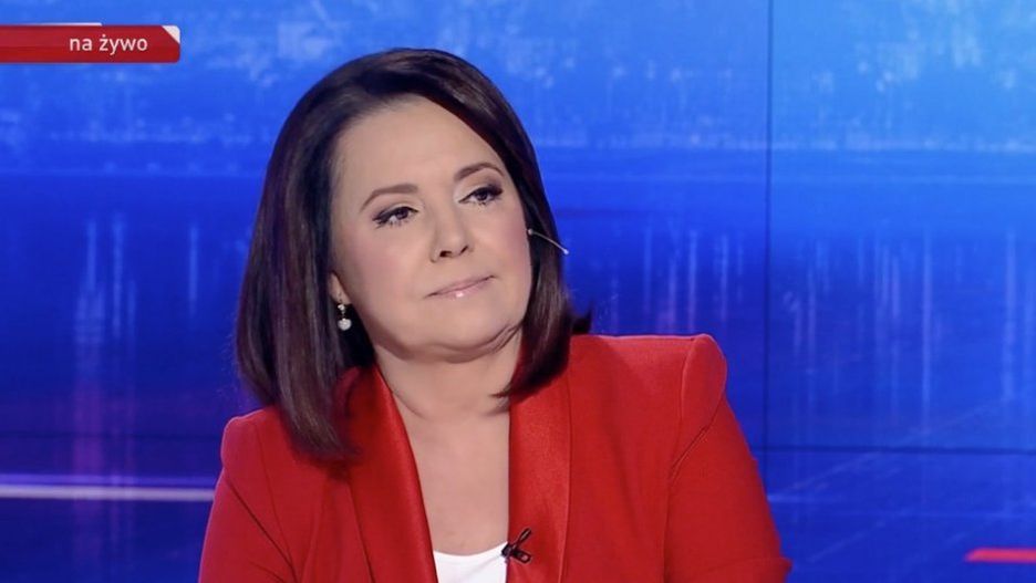 Danuta Holecka w "Wiadomościach" TVP