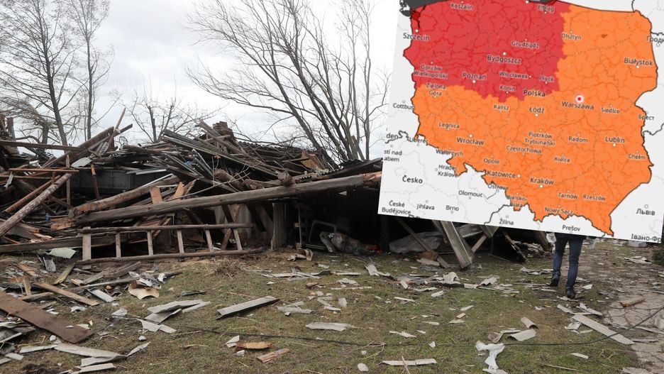 Czerwone alerty IMGW dla siedmiu województw. Kolejna wichura uderzy w Polskę 