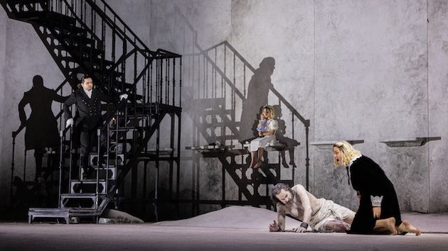 Piotr Buszewski (Narraboth), Peter Mattei (Jochanaan), Elza van den Heever (Salome). "Salome" Richarda Straussa w Nowym Jorku © Evan Zimmerman / Met Opera