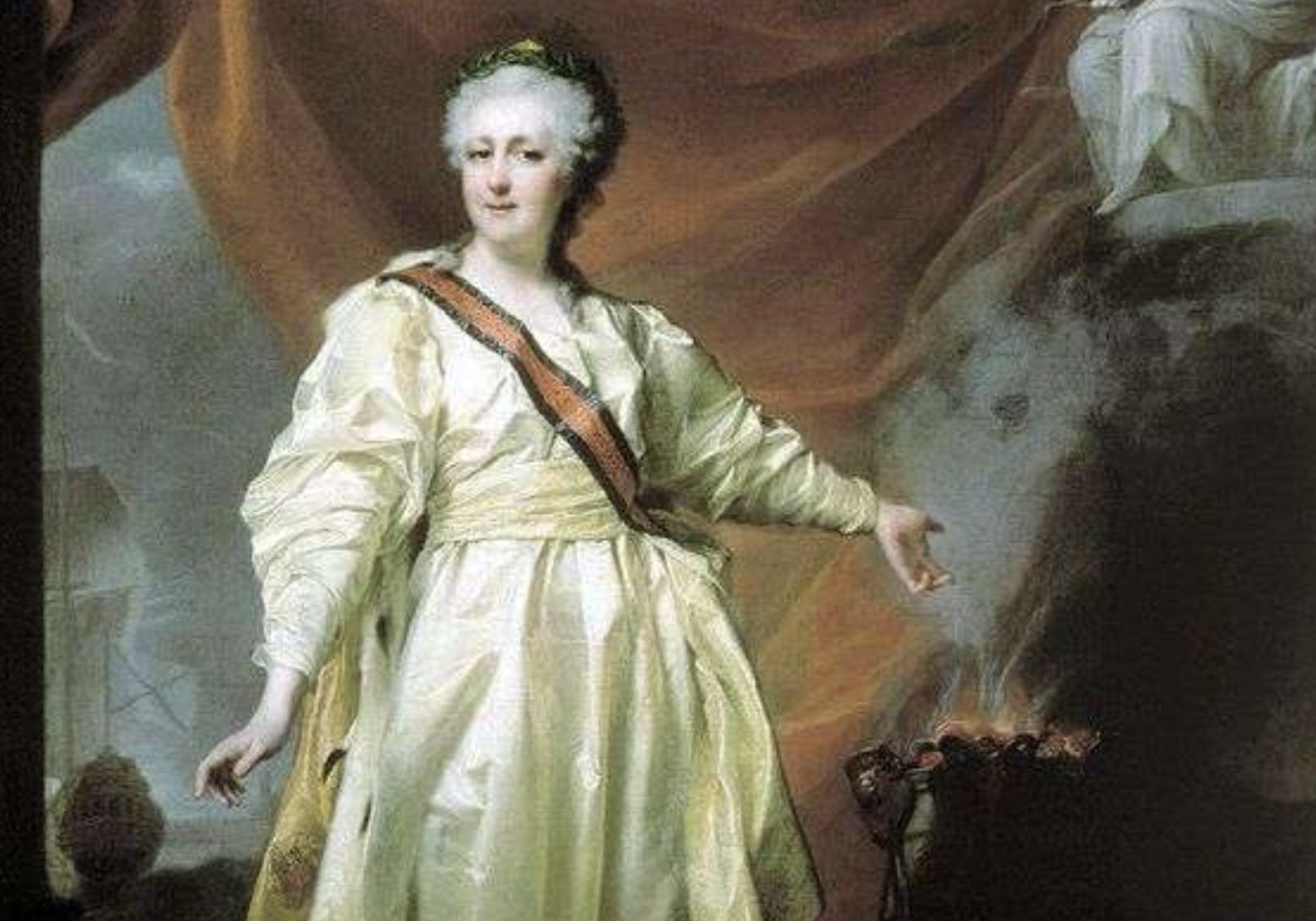 Dmitrij Lewicki namalował kilka portretów cesarzowej Katarzyny II Wielkiej. Każdy z nich ma wysoką cenę. Na tegorocznej tradycyjnej zimowej aukcji rosyjskich dzieł sztuki stanowił atrakcję wraz z listem władczyni, która pisała o dobrodziejstwie szczepionki na ospę (Wikipedia Commons) 