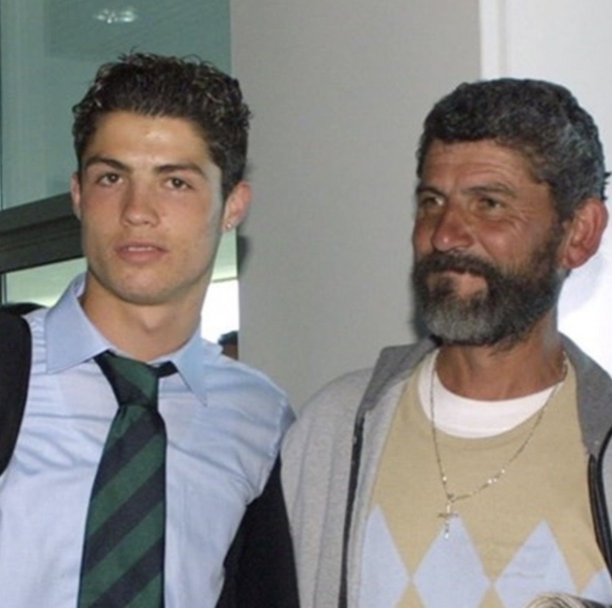 Cristiano Ronaldo z tatą 