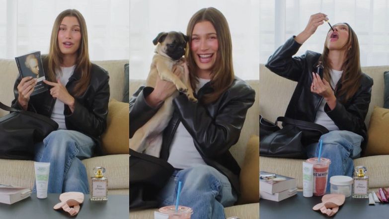 Hailey Bieber pokazała zawartość swojej torebki