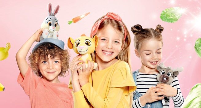 Jest odpowiedź Lidla na akcję z maskotkami Biedronki. Pluszaki z bajek Disneya w akcji „Warzywa i owoce mają supermoce!"
