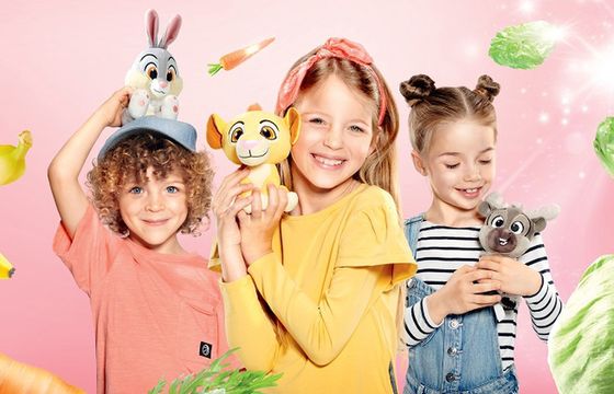 Jest odpowiedź Lidla na akcję z maskotkami Biedronki. Pluszaki z bajek Disneya w akcji „Warzywa i owoce mają supermoce!"