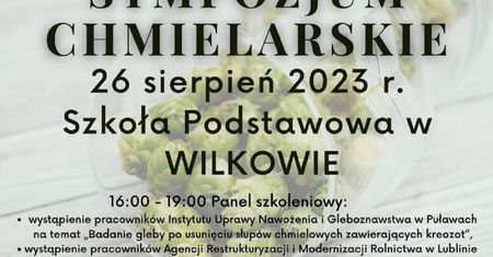 Sympozjum Chmielarskie w Wilkowie 2023. Biesiada z zespołem Kowal Bend