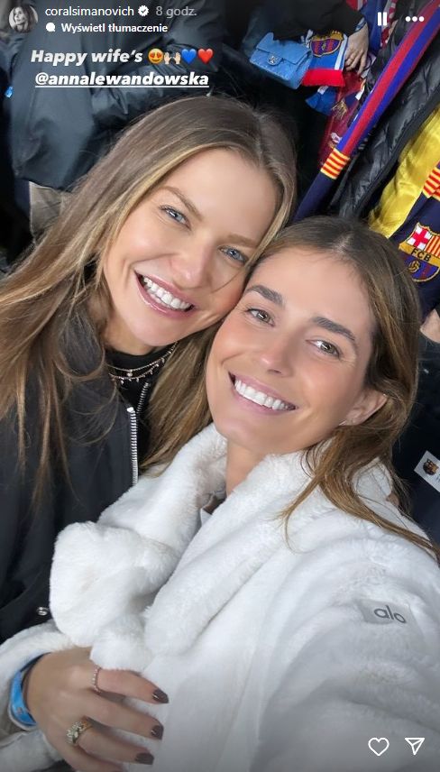 Na zdjęciu: Anna Lewandowska i Coral Simanovich