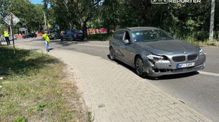 Góra Kalwaria: Rowerzysta wjechał pod BMW. Trafił do szpitala