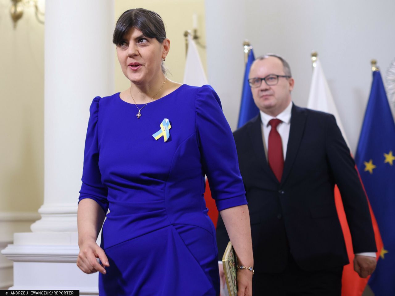 Minister sprawiedliwości Adam Bodnar i europejska prokurator generalna Laura Codruţa Kövesi