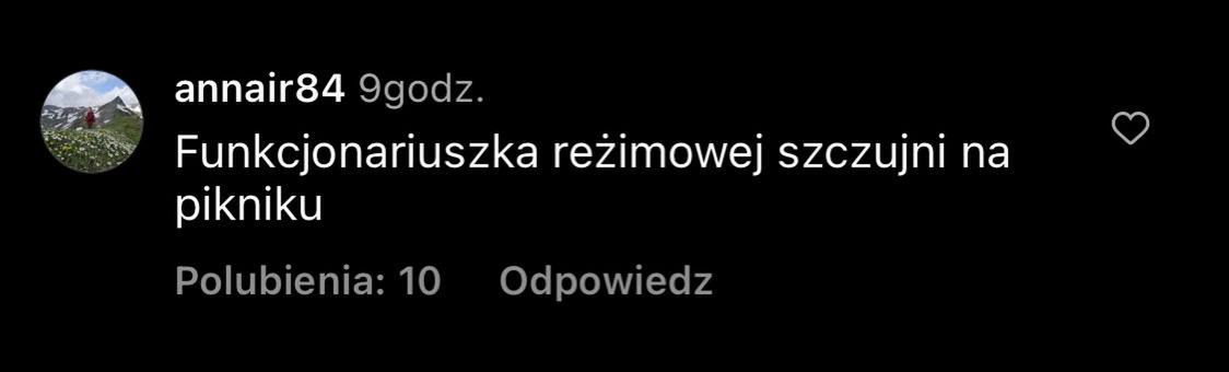 Komentarze pod postem Kasi CIchopek