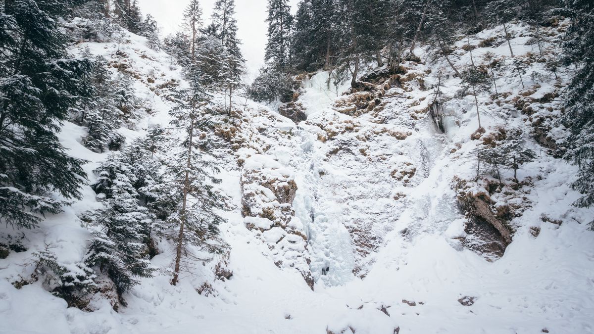 Wodospady w Tatrach zamarzły