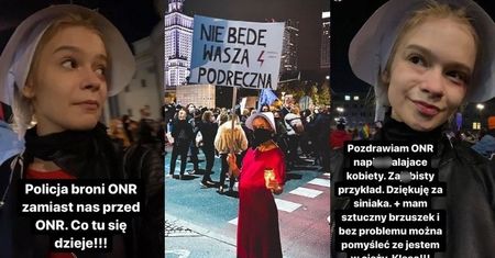 Julia Wróblewska POBITA podczas manifestacji w Warszawie? "Pozdrawiam ONR napie**alające kobiety"