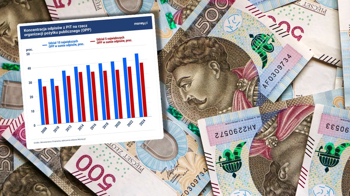 Coraz większa część z 1,5 proc. PIT dla organizacji pożytku