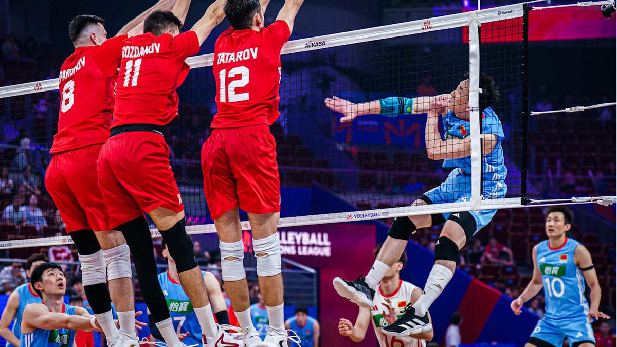 Materiały prasowe / VolleyballWorld / Mecz Bułgaria - Chiny w LN 2025