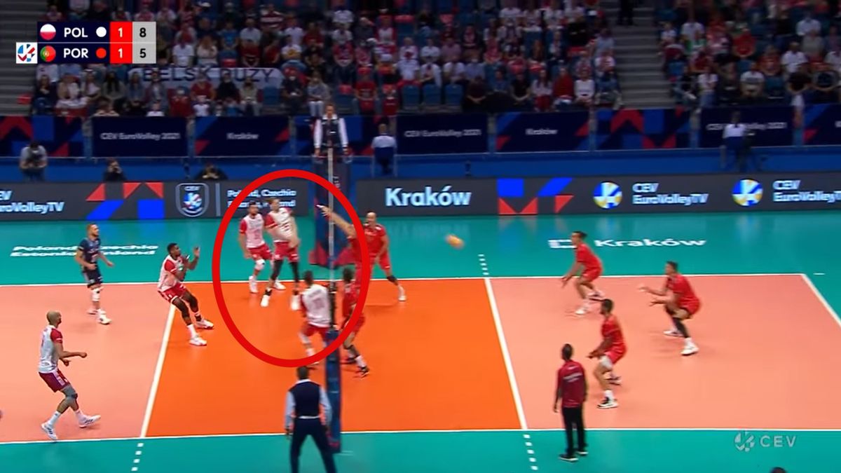 Zdjęcie okładkowe artykułu: YouTube /  European Volleyball / Kadr z meczu Polska - Portugalia