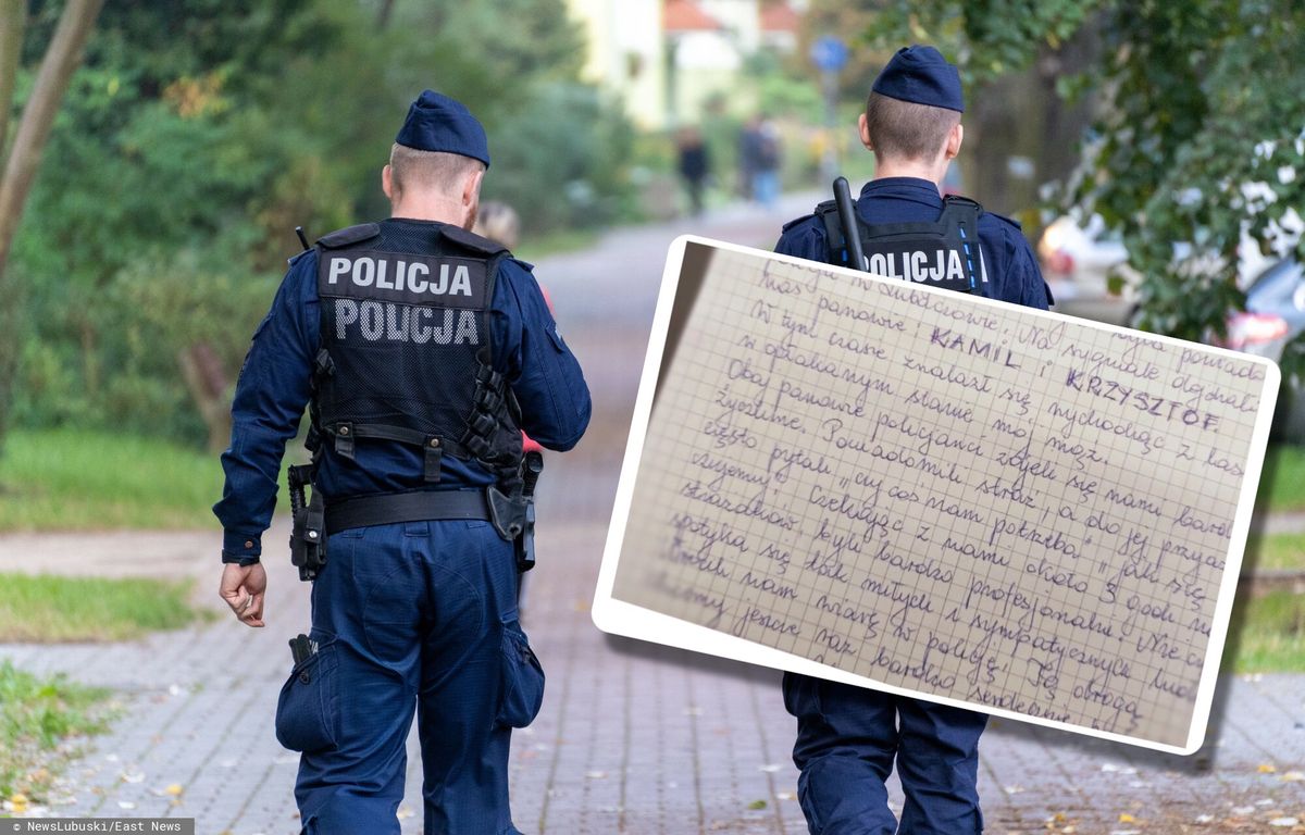 Policjanci otrzymali list z podziękowaniami od seniorów