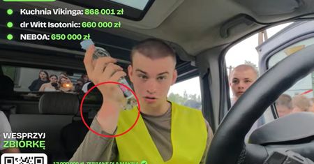 Słońce dało się we znaki Łatwogangowi. "Zobaczcie, jaka flaga biało-czerwona"