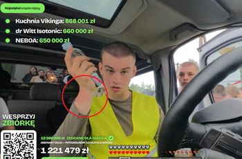 Słońce dało się we znaki Łatwogangowi. "Zobaczcie jaka flaga biało-czerwona"