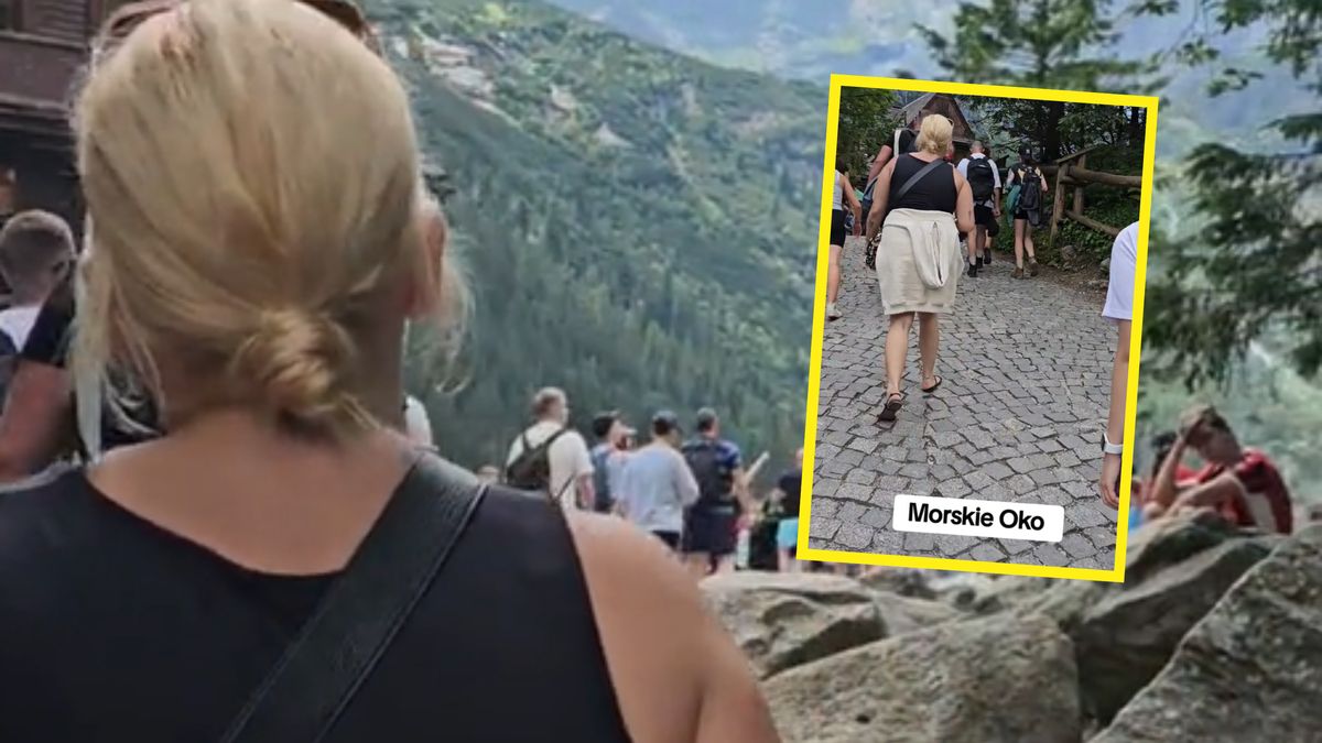 W sandałach szła nad Morskie Oko