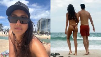 Wdzięczna Jessica Alba wygrzewa się w bikini na plaży. Dołączył do niej o 11 lat młodszy ukochany (FOTO)